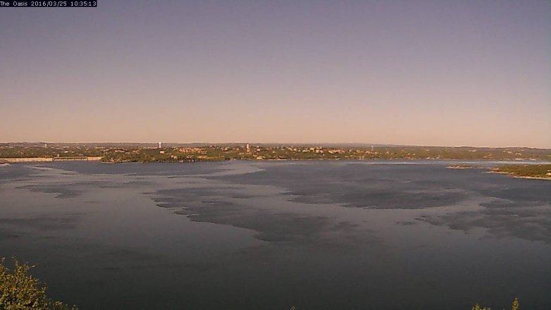 Lake Travis webcam, March 25, 2016 9:40 AM CT