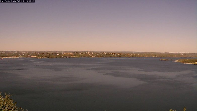 Lake Travis webcam, March 25, 2016 10:05 AM CT