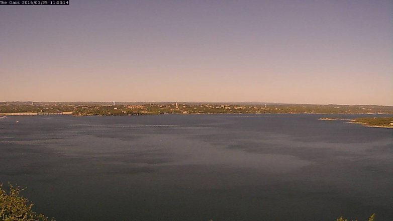 Lake Travis webcam, March 25, 2016 10:10 AM CT