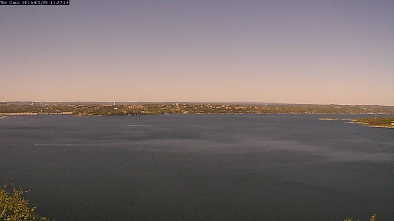 Lake Travis webcam, March 25, 2016 10:35 AM CT
