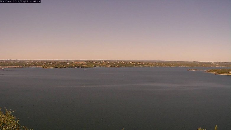 Lake Travis webcam, March 25, 2016 10:55 AM CT
