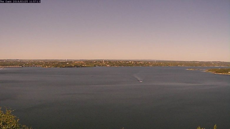 Lake Travis webcam, March 25, 2016 11:05 AM CT