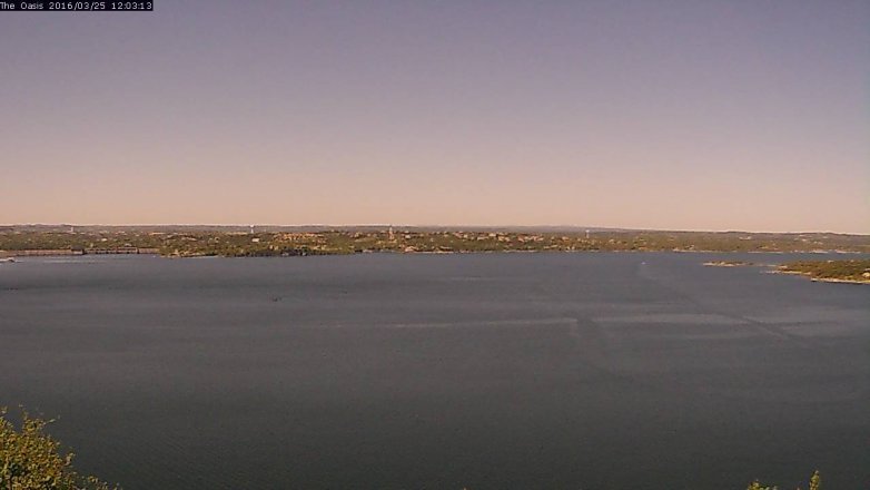 Lake Travis webcam, March 25, 2016 11:10 AM CT