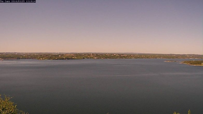 Lake Travis webcam, March 25, 2016 11:25 AM CT