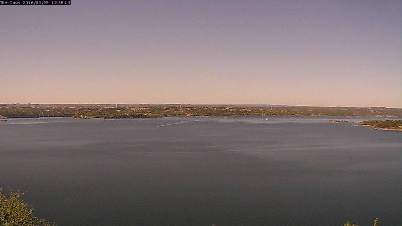 Lake Travis webcam, March 25, 2016 11:45 AM CT