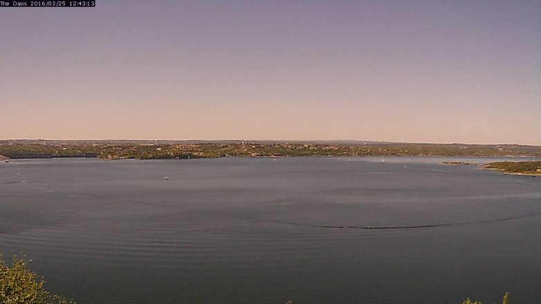 Lake Travis webcam, March 25, 2016 11:50 AM CT