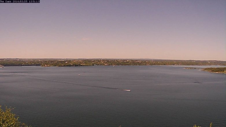 Lake Travis webcam, March 25, 2016 11:55 AM CT