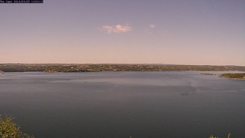 Lake Travis webcam, March 25, 2016 12:10 PM CT