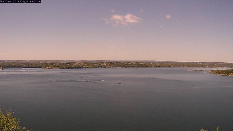Lake Travis webcam, March 25, 2016 12:15 PM CT