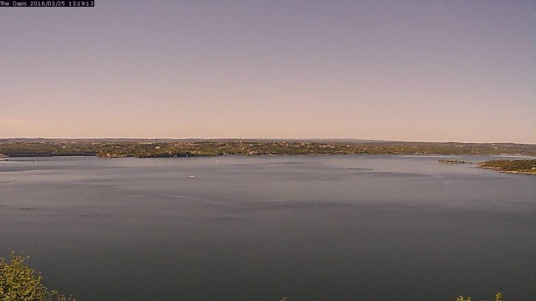 Lake Travis webcam, March 25, 2016 12:25 PM CT