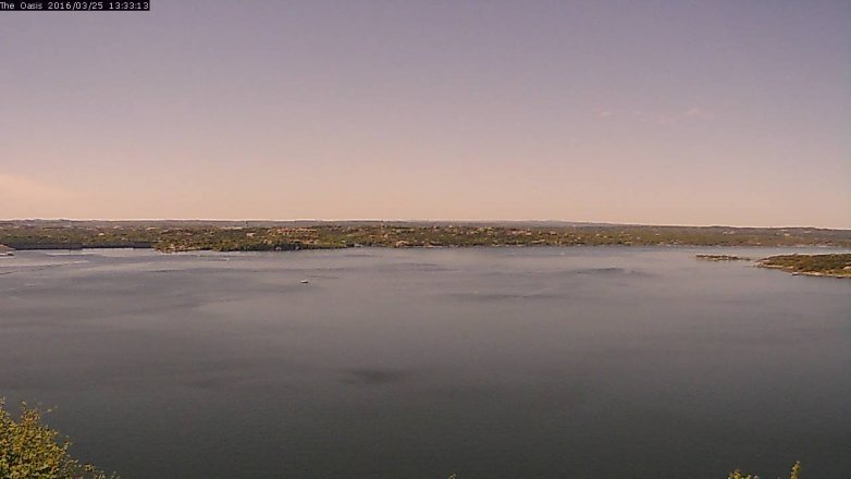 Lake Travis webcam, March 25, 2016 12:40 PM CT