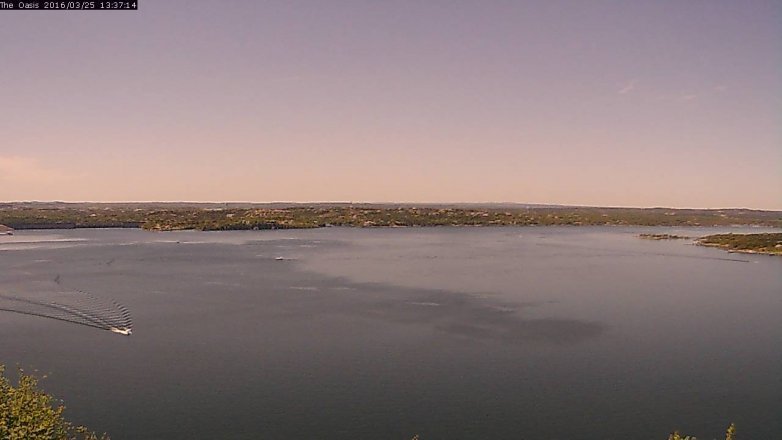 Lake Travis webcam, March 25, 2016 12:45 PM CT