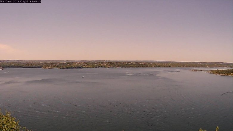 Lake Travis webcam, March 25, 2016 12:50 PM CT