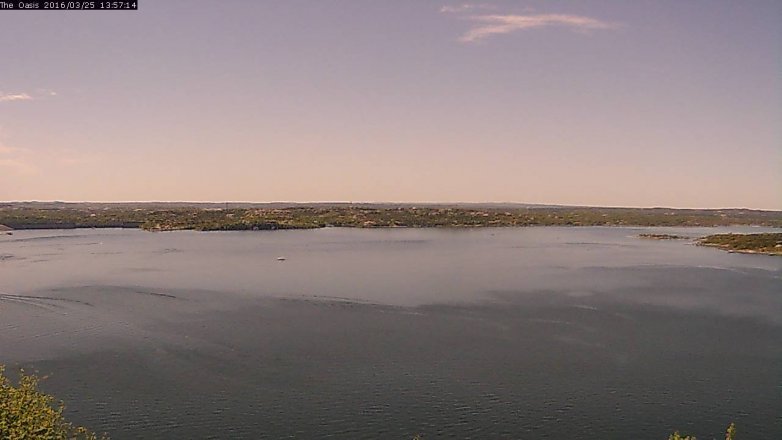 Lake Travis webcam, March 25, 2016 1:05 PM CT