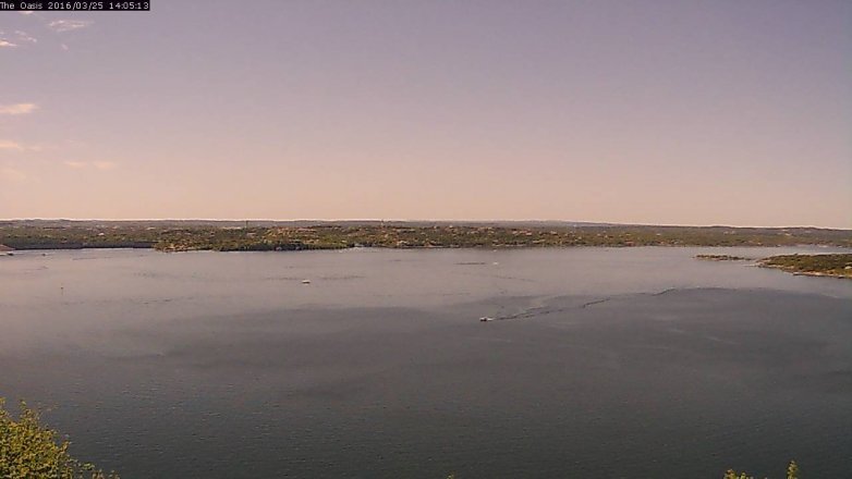 Lake Travis webcam, March 25, 2016 1:15 PM CT