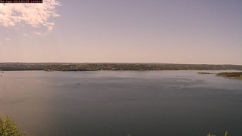 Lake Travis webcam, March 25, 2016 1:40 PM CT