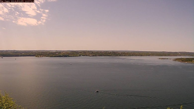 Lake Travis webcam, March 25, 2016 1:45 PM CT