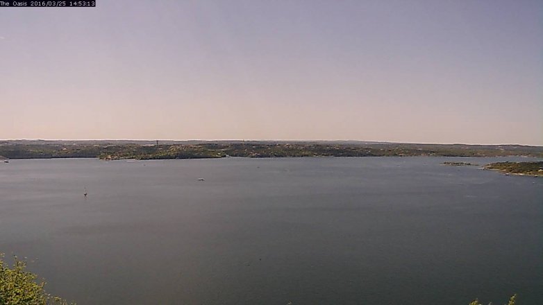 Lake Travis webcam, March 25, 2016 2:00 PM CT