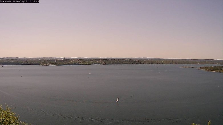 Lake Travis webcam, March 25, 2016 2:30 PM CT