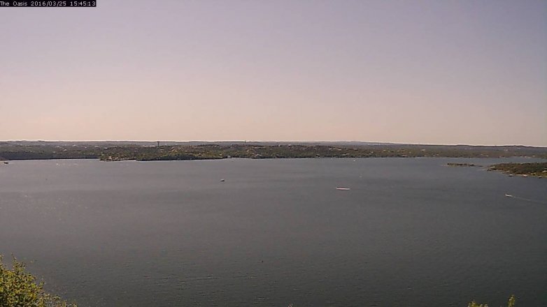 Lake Travis webcam, March 25, 2016 2:50 PM CT