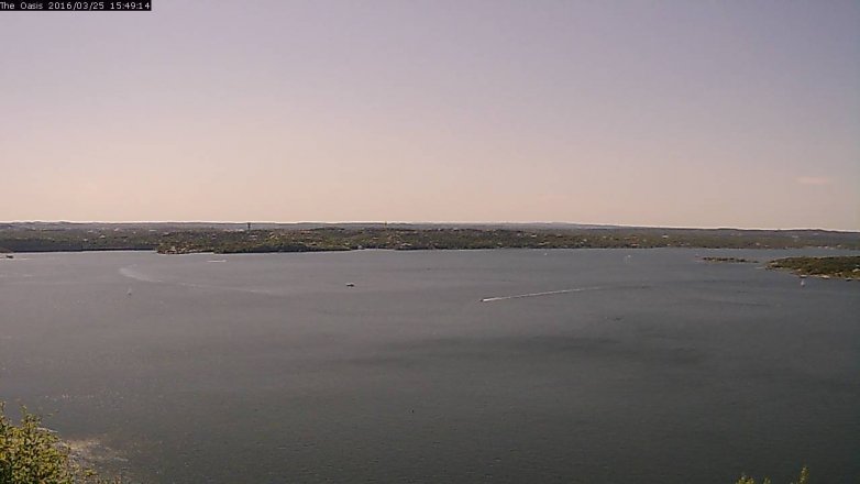 Lake Travis webcam, March 25, 2016 2:55 PM CT