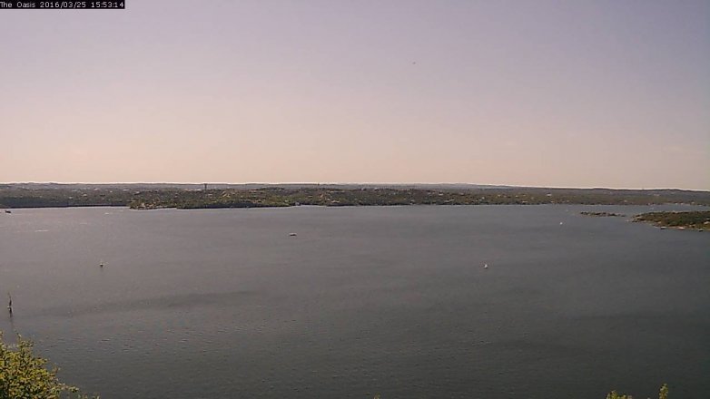 Lake Travis webcam, March 25, 2016 3:00 PM CT