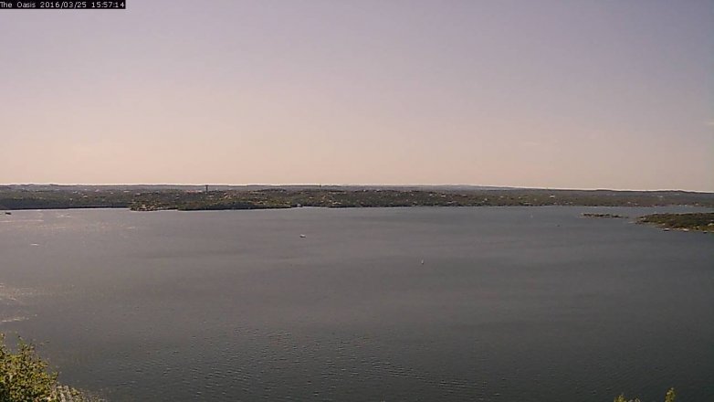 Lake Travis webcam, March 25, 2016 3:05 PM CT