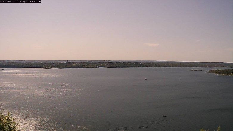 Lake Travis webcam, March 25, 2016 3:30 PM CT