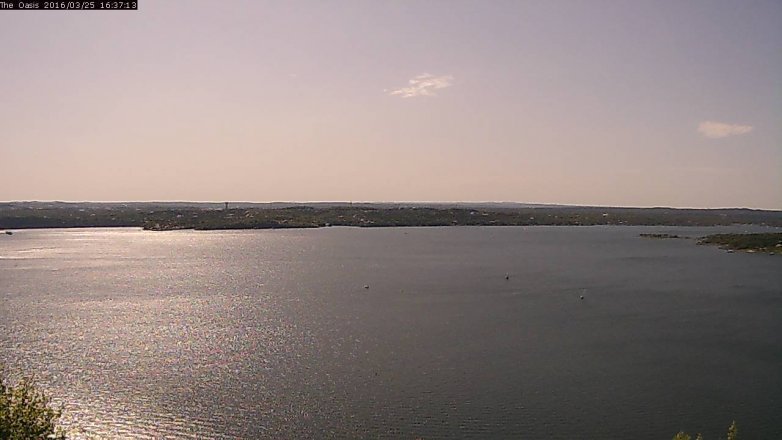 Lake Travis webcam, March 25, 2016 3:45 PM CT
