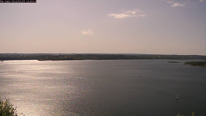 Lake Travis webcam, March 25, 2016 3:55 PM CT
