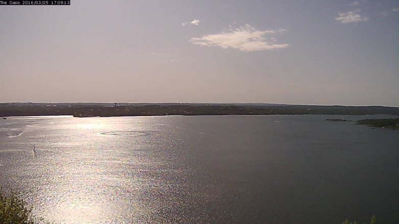 Lake Travis webcam, March 25, 2016 4:15 PM CT