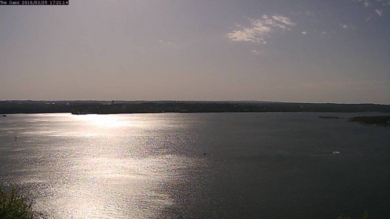 Lake Travis webcam, March 25, 2016 4:25 PM CT