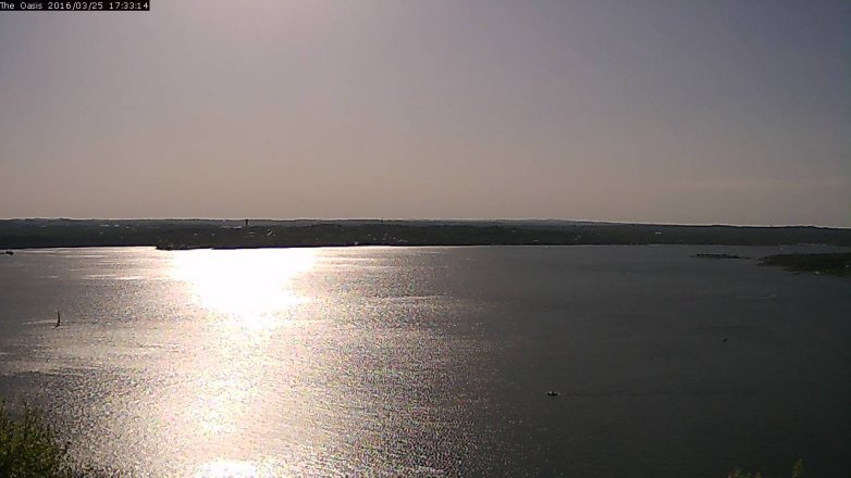 Lake Travis webcam, March 25, 2016 4:40 PM CT