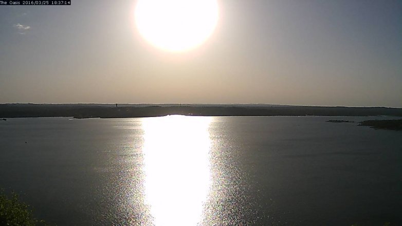 Lake Travis webcam, March 25, 2016 5:45 PM CT