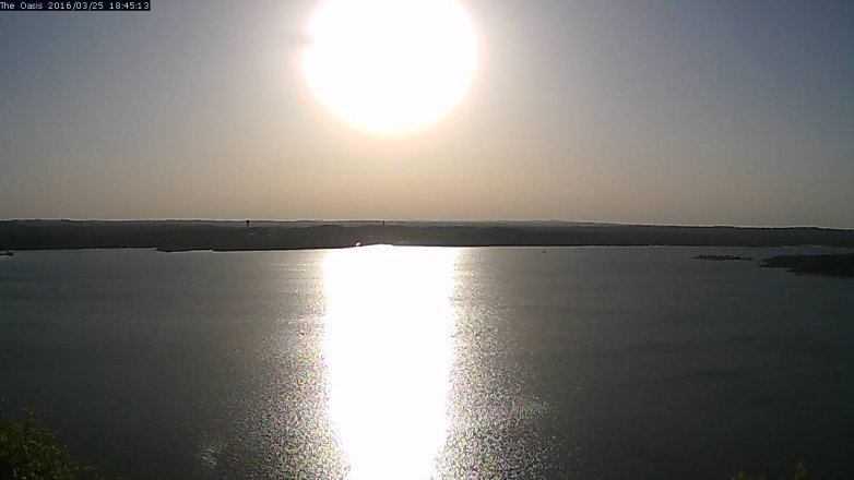 Lake Travis webcam, March 25, 2016 5:50 PM CT