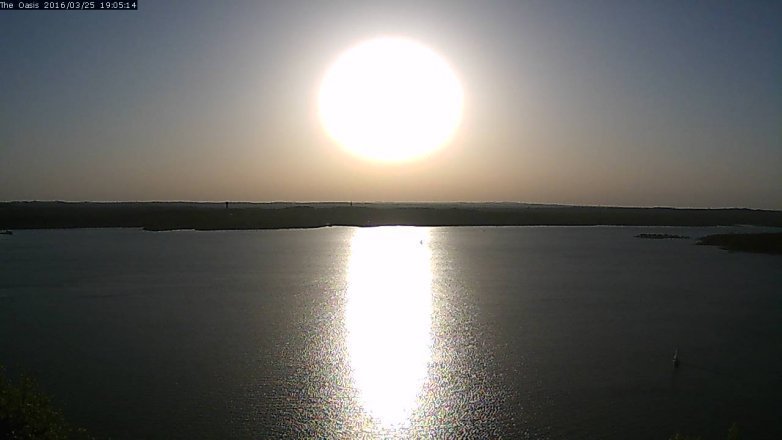 Lake Travis webcam, March 25, 2016 6:10 PM CT