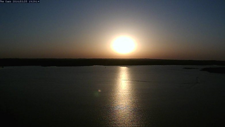 Lake Travis webcam, March 25, 2016 6:35 PM CT