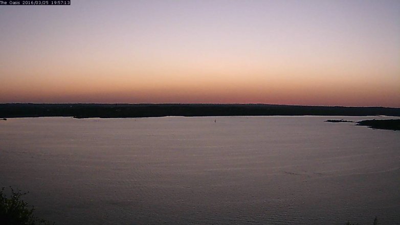 Lake Travis webcam, March 25, 2016 7:05 PM CT