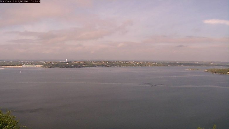 Lake Travis webcam, March 26, 2016 9:20 AM CT