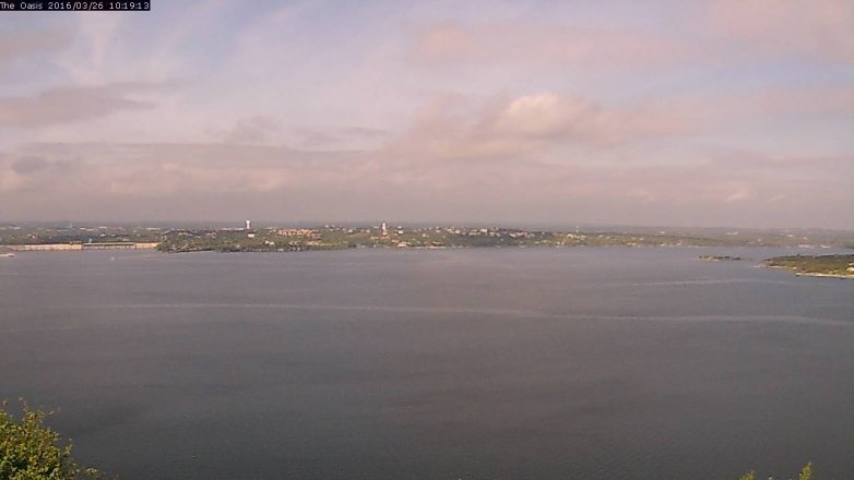 Lake Travis webcam, March 26, 2016 9:25 AM CT