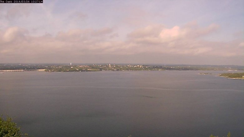 Lake Travis webcam, March 26, 2016 9:35 AM CT