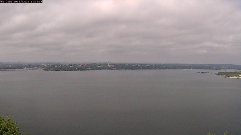 Lake Travis webcam, March 26, 2016 9:40 AM CT