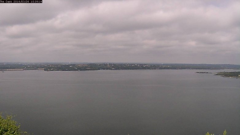 Lake Travis webcam, March 26, 2016 9:45 AM CT