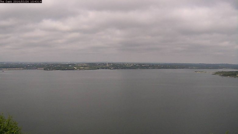 Lake Travis webcam, March 26, 2016 9:50 AM CT