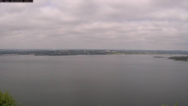 Lake Travis webcam, March 26, 2016 10:00 AM CT