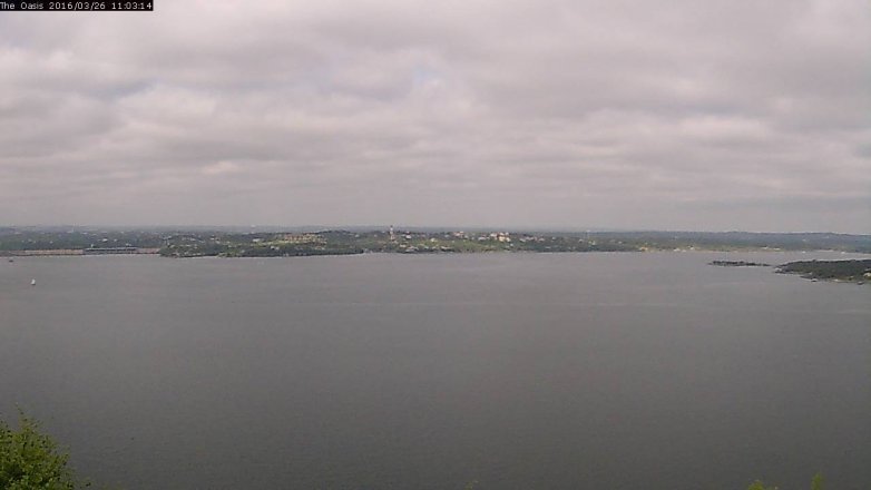 Lake Travis webcam, March 26, 2016 10:10 AM CT