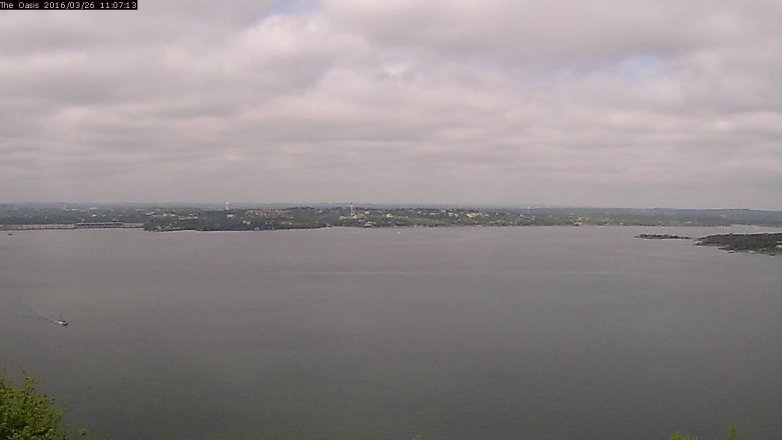 Lake Travis webcam, March 26, 2016 10:15 AM CT