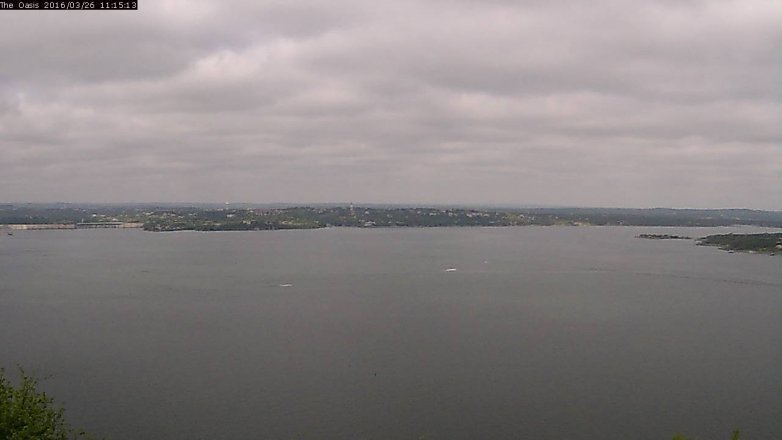 Lake Travis webcam, March 26, 2016 10:20 AM CT