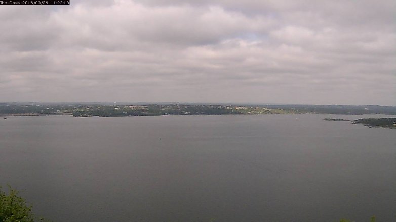 Lake Travis webcam, March 26, 2016 10:30 AM CT
