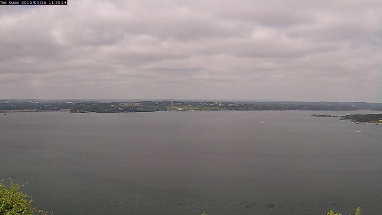 Lake Travis webcam, March 26, 2016 10:40 AM CT
